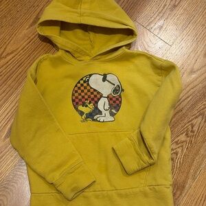 Peanuts Yellow Hoodie with Snoopy and Woodstock